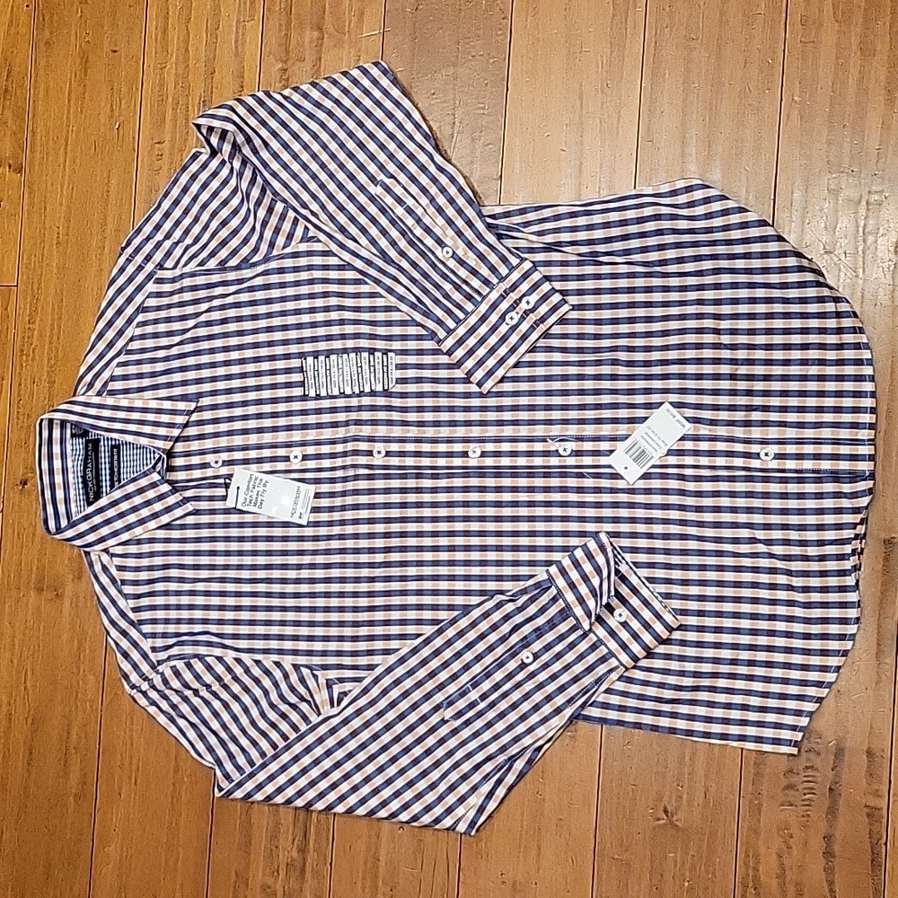 Nick Graham Modern Fit Stretch Dress shirt - Men's Brand New - Size 14.5/32-33